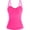 Hot Pink + Purple, variant on Ocean Blues Women's V Neck Twisted Tummy Control Ruched Tankini Top