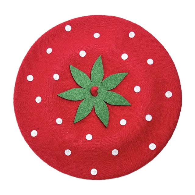 Gorro de invierno para mujer Yinane Rojo Adulto, gorro cálido de pintor, decoración de moda, vacaciones, Cosplay, viajes de Navidad