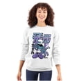 thumbnail image 3 of The Smurfs Cool Kanji Born Fly Unisex Plus Size Sweatshirt Brisco Brands 2X, 3 of 5