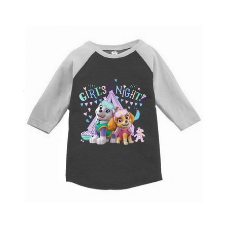 

Paw Patrol Long Sleeve Shirts for Kids Toddler 3T 4T 5T - Girls Night Sleepover Skye Girls Paw Patrol Tee
