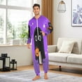 thumbnail image 5 of IAUYY Unisex Adult Onesie Pajamas Ultra-Soft Crystal-Soft Fabric, Halloween Adult Onesie Pajamas Adults,With a Zipper Plus Size Onesie Pajamas, Kawai's Black Phantom, 5 of 7