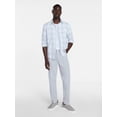 thumbnail image 2 of George Men's and Big Men's Linen Blend Button Up Shirt with Long Sleeves, Sizes S-5XL, 2 of 5