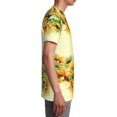 thumbnail image 6 of Wukai Sunflowers On A Yellow Background Youth Unisex Short Sleeve T-Shirt for Boys, Girls, Teens, and Kids-Medium, 6 of 7
