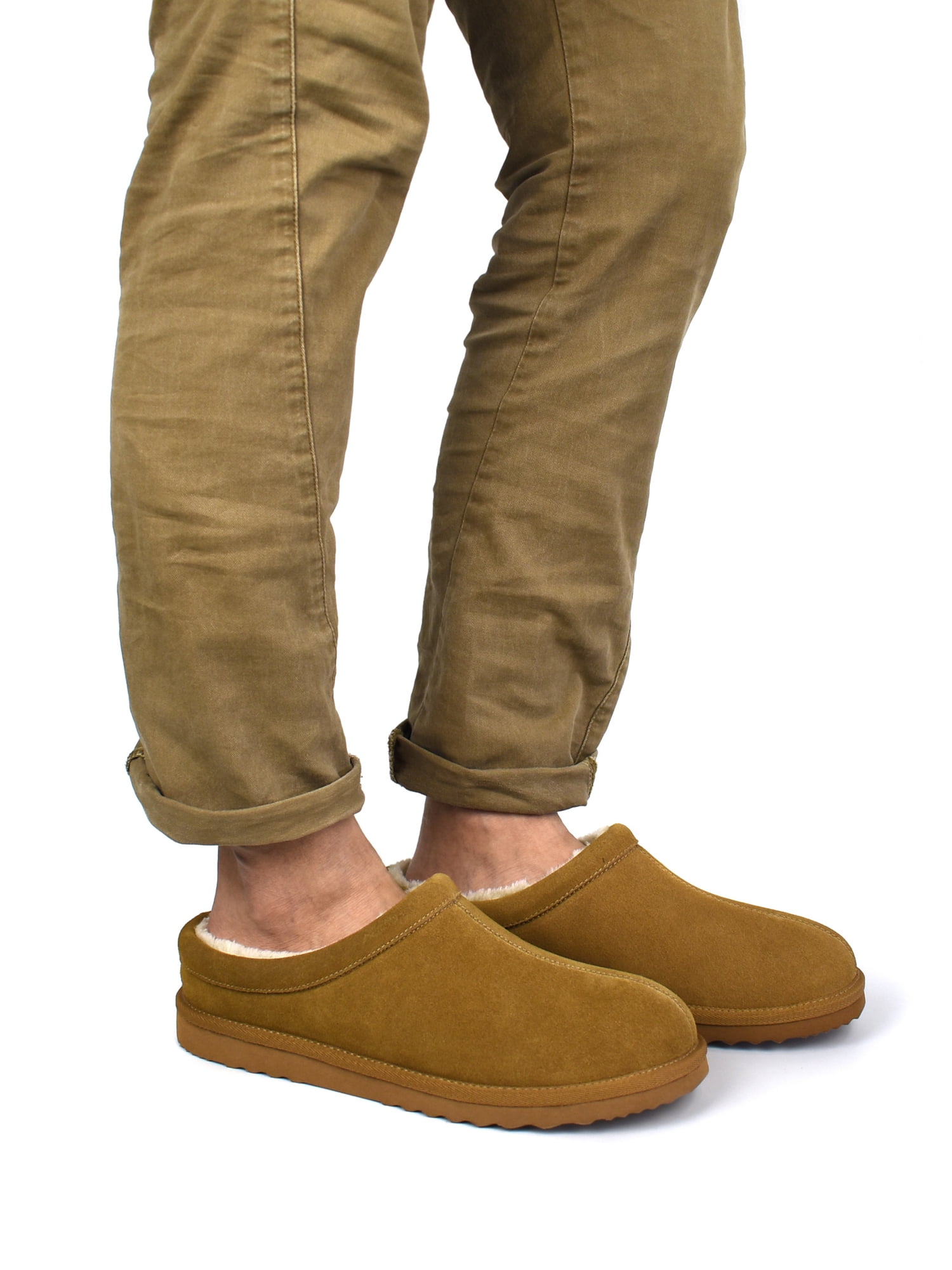 George Men's Suede Clog Slippers