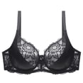 thumbnail image 5 of Besufy Lady Bra ,Lace Design Plus Size Women See-through Breathable Flower Push Up Bra Underwear, 5 of 7