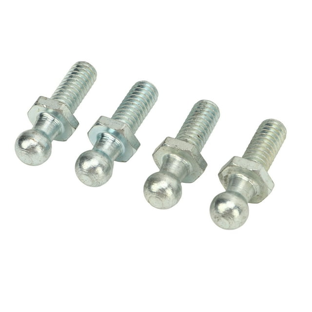 4Pcs 10mm Ball Studs With 5/16-18 Thread, High Hardness Rugged Stable Ball Studs Washers Kit, Suitable For Tonneau Covers, Tool Boxes, RVs, And Cars