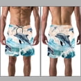 thumbnail image 3 of luoweisi Men's Beach Shorts Quick Dry Swim Trunks with Mesh Lining Dolphin M, 3 of 5