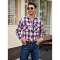 thumbnail image 2 of sogami Long Sleeve Button Up Shirt for Men Flannel Shirts Regular Fit, 2 of 7