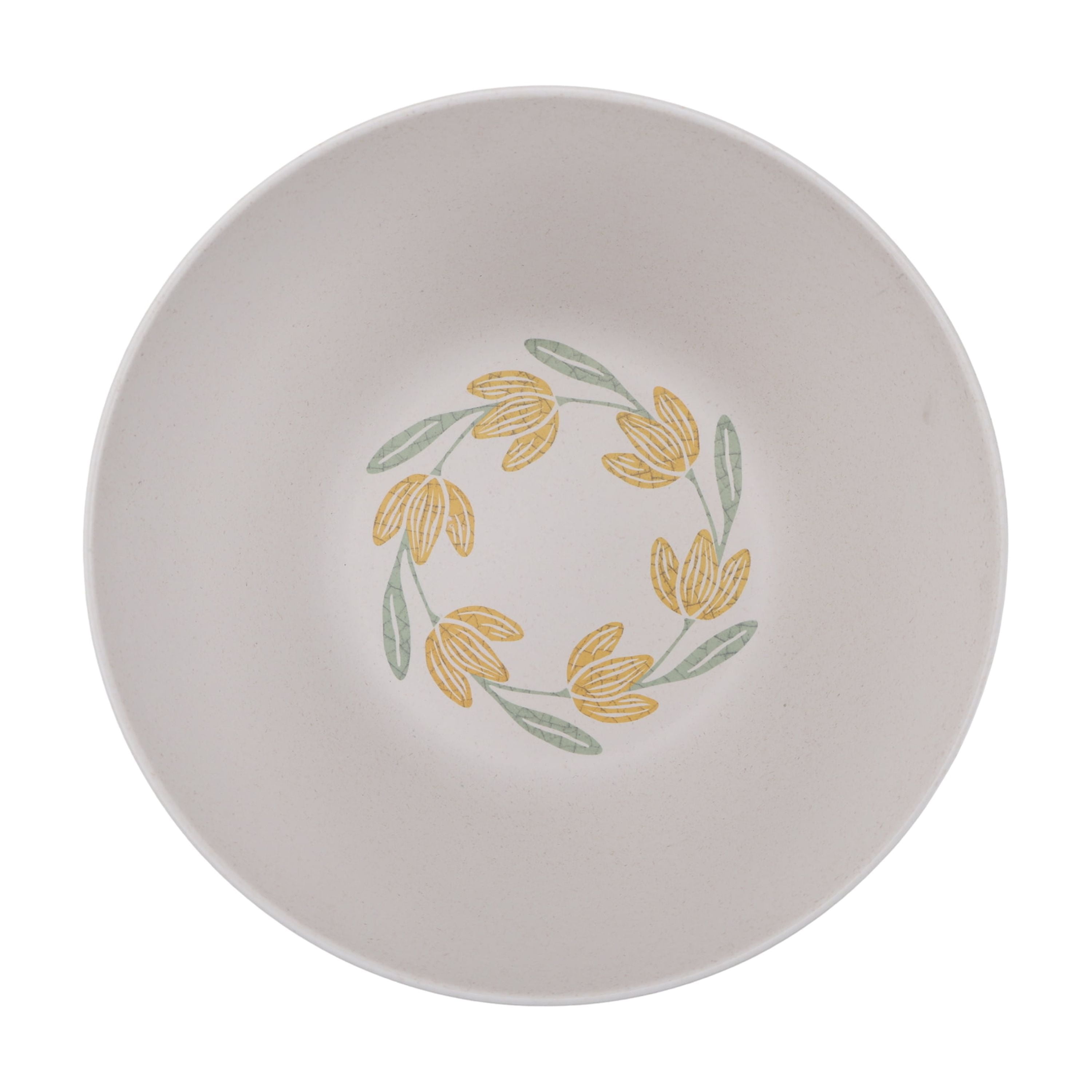 Better Homes and Gardens Bamboo Melamine Salad Bowl Set With Acacia Lid & Utensils, Floral Pattern