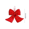 thumbnail image 3 of Ynsdnzl Velvet Christmas Bow 23CM, Red or Green, Full Three‑Dimensional Shape, Tree Topper, Wreath, Gift Box, Door, Party, Holiday Decor, 3 of 6