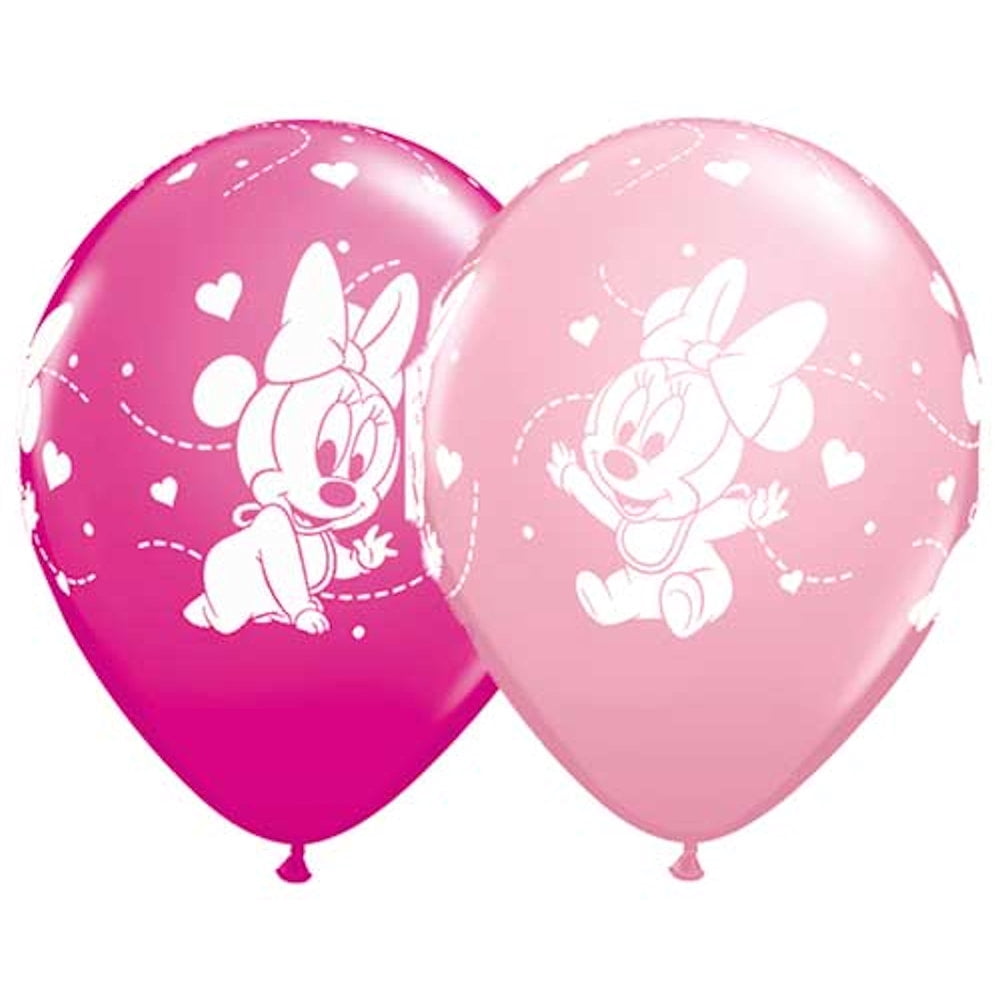 10 pc 12" Disney Minnie Mouse Baby Shower Party Latex