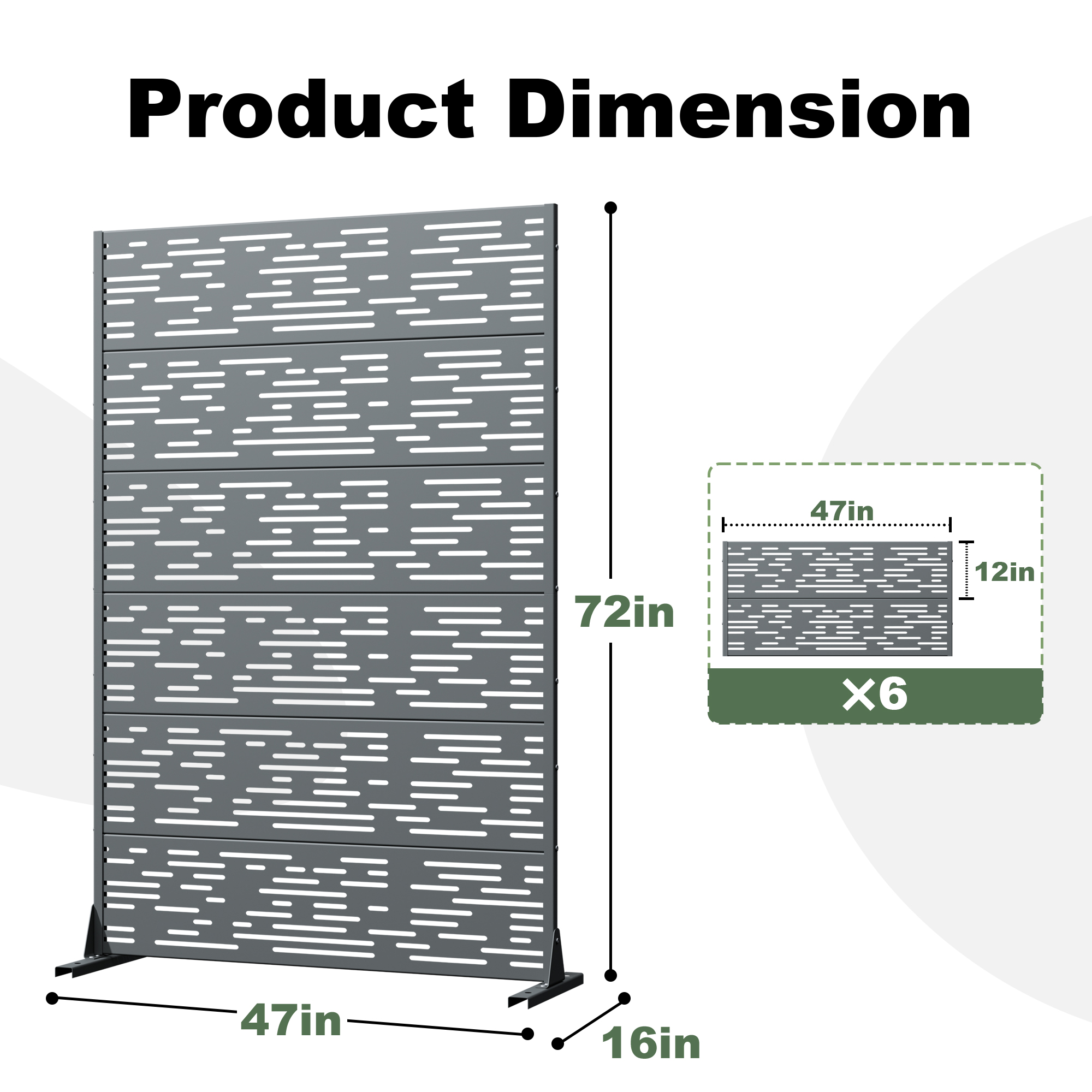 Outdoor Metal Privacy Screen