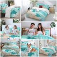 thumbnail image 5 of King 4 Piece Bedding Set Ocean Turtle Starfish Coral Soft Breathable Duvet Cover and Pillowcase, Summer Beach Marine Theme Duvet Cover Set Bed Sheets for Bedroom Dormitory Guest Room, 5 of 9