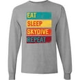 thumbnail image 3 of Inktastic Skydiving Eat Sleep Skydive Repeat Long Sleeve T-Shirt, 3 of 5