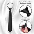thumbnail image 2 of 3PCS Kid's Tie, Solid Color Business Zipper Ties, 38cm, 2 of 5