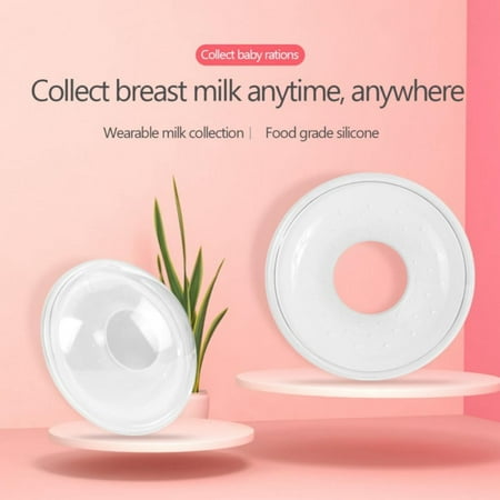 

1pc Silica Gel Collection Cover Breast Milk Collector Soft Postpartum Breast Massage Nipple Suction Container Reusable Nursing Pads