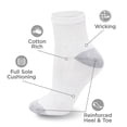 thumbnail image 4 of 10 Pairs Womens Low Cut Socks Breathable Moisture Wicking Soft Comfort Everyday Assorted Colors Pack, 4 of 4