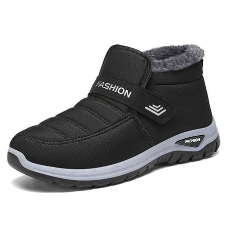 

Daznico Mens Snow Boots Winter Thickened Warm Comfortable Casual On Shoes Black Size 10