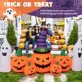 thumbnail image 6 of Patiojoy 9FT Long Halloween Inflatable Pumpkins Self Inflating Halloween Pumpkin Patch Lanterns w/ 2 Ghosts LED Lights Waterproof Blower, 6 of 10