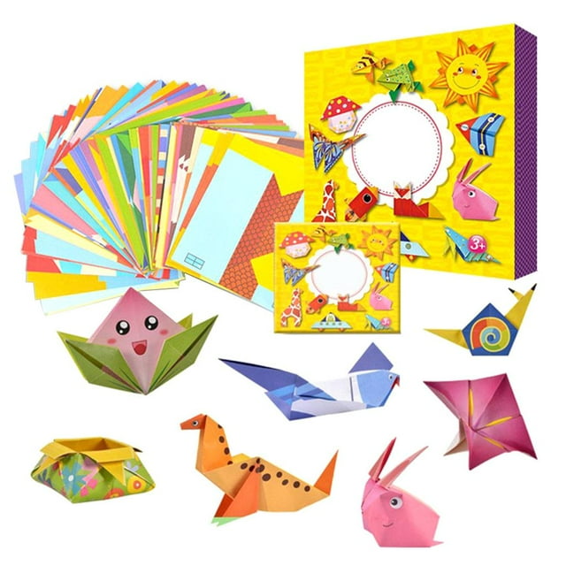 Origami Folding Paper With Manual Origami Book 54 Fun Projects And 108pcs Origami Papers 10 Years Old
