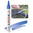 thumbnail image 2 of CoreLiving Blue Oil Based Permanent Paint Pens for Metal, Medium Point Metallic Markers for Rock, Wood, Plastic and Glass, Waterproof Quick-Dry Craft Pens, 1 Count, 2 of 10