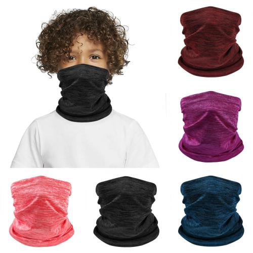 Neck Warmer Gaiter 2 Pack Winter Fleece Scarf Elastic Neck Gaiter Windproof Face Cover Breathable Balaclava Soft Tube Scarf for Men & Women Cold Weather Motorcycles Skiing Fishing Hiking Running