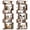 Rustic Brown, variant on Topbuy 6-tier S-shaped Bookshelf 64" Open-back Bookcase Home Wood Organizer Free-standing Storage Shelf 2PCS White