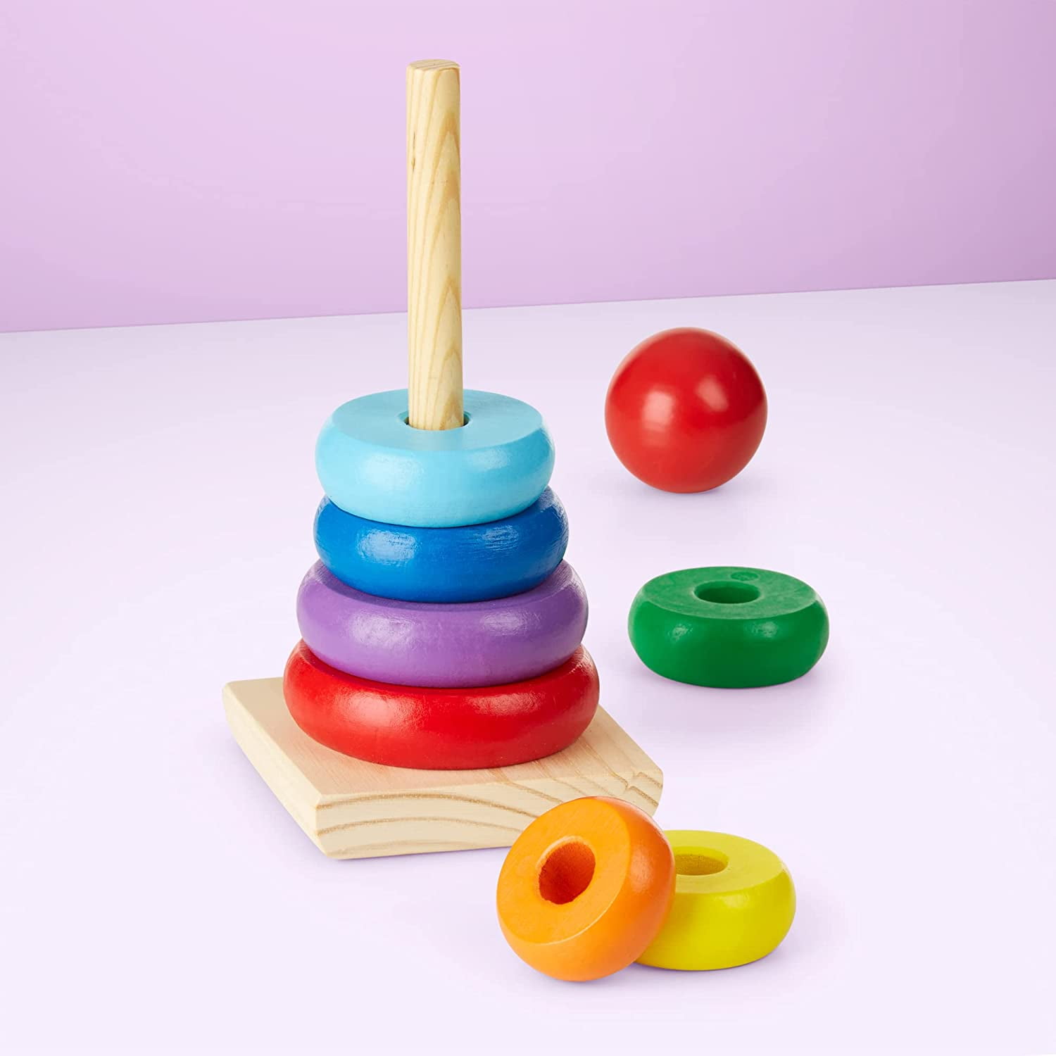 Rainbow stacking rings discount
