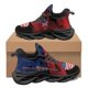 thumbnail image 1 of Zapatillas de baloncesto con cordones y plataforma resistentes al desgaste para otoño e invierno, con diseño de bandera de Estados Unidos, para mujer y hombre, imagen personalizada, 1 of 6