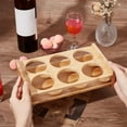 thumbnail image 4 of 6 Shot Glass Holder Hole: 2.44 Inch Shot Glass Tray Bamboo Shot Glass Serving Tray Shot Glass Storage Shot Glass Display Bar Accessories, 4 of 7