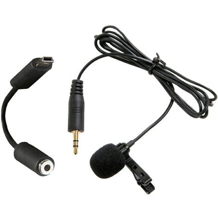 Movo GM100 Lavalier Lapel Clip-on Omnidirectional Condenser Microphone for GoPro