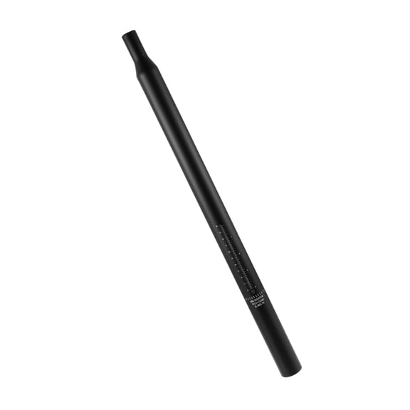 Unique Bargains Bicycle Seat Post Aluminum Alloy Seat Tube with Scale Mark Universal for MTB Mountain Bike Black 33.9x550mm