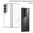 thumbnail image 2 of Clear Case for Samsung Galaxy Z Fold 6 with Built-in Screen Protector - Anti-Scratch Hard PC Back Bumper Transparent Protective Shockproof Cover for Samsung Galaxy Z Fold 6, Black, 2 of 8
