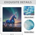 thumbnail image 3 of Diamond Art Kit for Adults, Aurora Dream Horse Sunset Vista Diamond Painting for Adults Beginners, DIY Diamond Art Painting Kits, 5D Diamond Painting Crafts for Home Decor 12x16 Frameless, 3 of 7