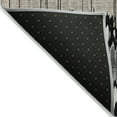 thumbnail image 4 of 10' X 14' Black Silver And Gray Striped Washable Indoor Outdoor Area Rug, 4 of 5