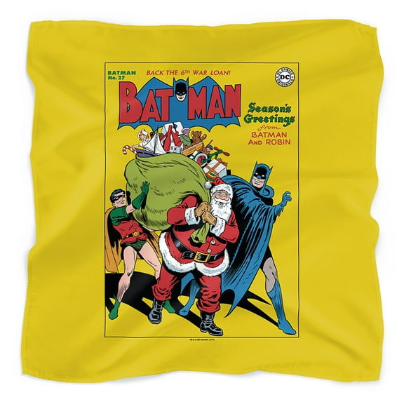 Batman Christmas Cover No. 27 Bandana (21 in x 21 in)