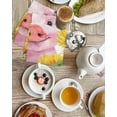 thumbnail image 4 of Farmhouse Sunflowers Kitchen Dish Towels for Drying Dishes Set of 2, Spring Country Watercolor Pig Floral Waffle Weave Microfiber Hand Tea Bathroom Towels Quick Dry & Absorbent Towel 15.7x23.6, 4 of 7