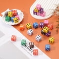 thumbnail image 3 of 50Pack 6 Sided Acrylic Dice, 19mm/0.75" Large D6 Opaque Game Dice Bulk for Table Board Games Birthday Theme Party Fun Supply, Pink, 3 of 6