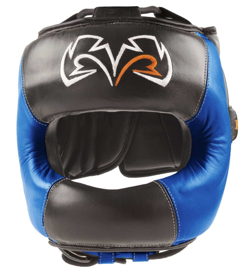 Rival Boxing Face Guard Headgear Black/Blue