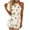 Khaki, variant on Iyufng Rompers for Women Casual Printed Halter Neck Rompers with Elastic Waist
