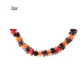 thumbnail image 2 of Halloween Foil Fringe Curtains Orange Purple Black Metallic Streamers Party Decoration Wall Door Decor Spooky Holiday Backdrop Home Celebration Display Indoor Event Ornament Seasonal, 2 of 9