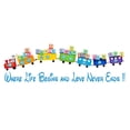 thumbnail image 2 of KIDS ROOM - Adhesive Vinyl Home Bedroom Kids Toys Décor Train & Alphabet Letter Cubes Design Where Life Begins And Love Never Ends Quotes Multicolored Wall Decal 30" x 8", 2 of 5