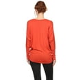 thumbnail image 3 of Women's Trendy style dolman sleeves solid tunic top, 3 of 3