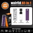 thumbnail image 2 of walrfid Car Screen Cleaner, Computer Screen Cleaner Spray and Wipe, Laptop Cleaning Mist Kit for Electronic iPad, iPhone, Phone, MacBook, TV, Monitor Display, with Black Graffiti Case - Purple, 2 of 6