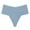 Blue, variant on Womens' Cotton Underpants Comfortable Plus Size Seamless Breathable Desire High Waist Thong Underwear