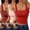 Deep Red, variant on 3PCS Black Tank Top for Women Tummy Control Shapewear Tank Top U Neck Slim Fit Body Shaper Cami Bra Sleeveless Seamless Compression Stretchy Bras Plus Size Workout Camisoles Tops Deep Red S
