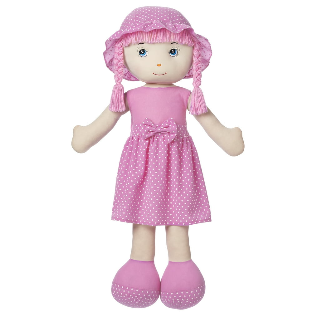 Love & Hug Rag Doll for Girls,36" Soft Huggable Plush Doll for Kids