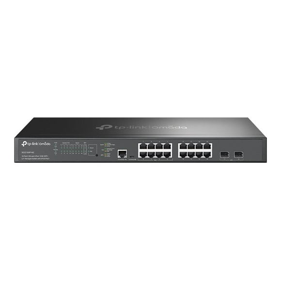 TP-Link Omada SG3218XP-M2 V1.6 - Switch - L2+ - managed - 8 x 2.5GBase-T + 8 x 100/1000/2.5G (PoE+) + 2 x 10Gb Ethernet SFP+ (uplink) - rack-mountable - PoE+ (240 W)