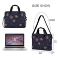 thumbnail image 3 of FORMRS 16" Laptop Bag Carrying Sleeve Case with Handle Travel Shoulder Briefcase, Red and White Fireworks Pattern, 3 of 8