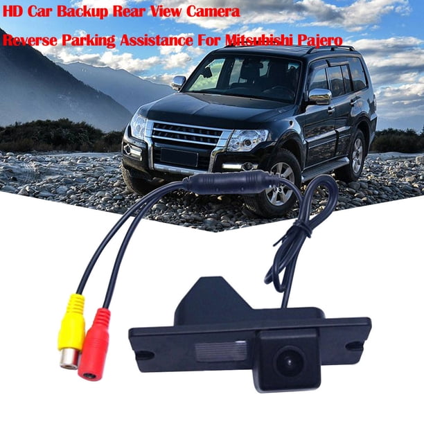 Ganfancp Hd Coche de Copia de Seguridad de La Cámara de Visión Trasera de Asistencia de Aparcamiento Marcha Atrás para Pajero Liquidación 1 Juego de Cámara de Marcha Atrás (Con 2 Cables)